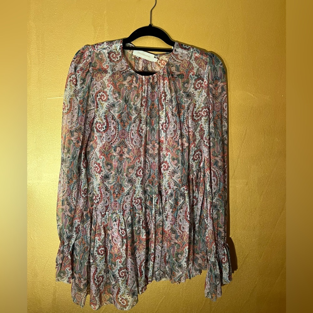 Zimmermann Silk Printed Top